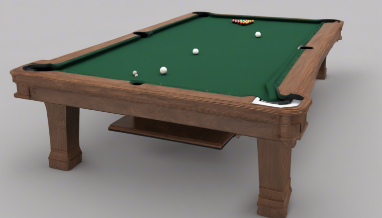 découvrez les dimensions standard d'un billard de 6 pieds et apprenez-en plus sur les caractéristiques de ce type de billard.