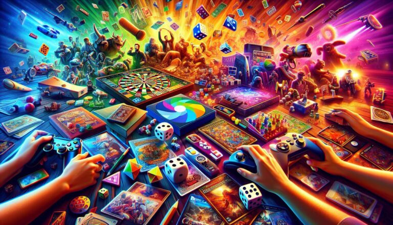 Illustration de jeux en N colorés et détaillés, variés et attractifs.