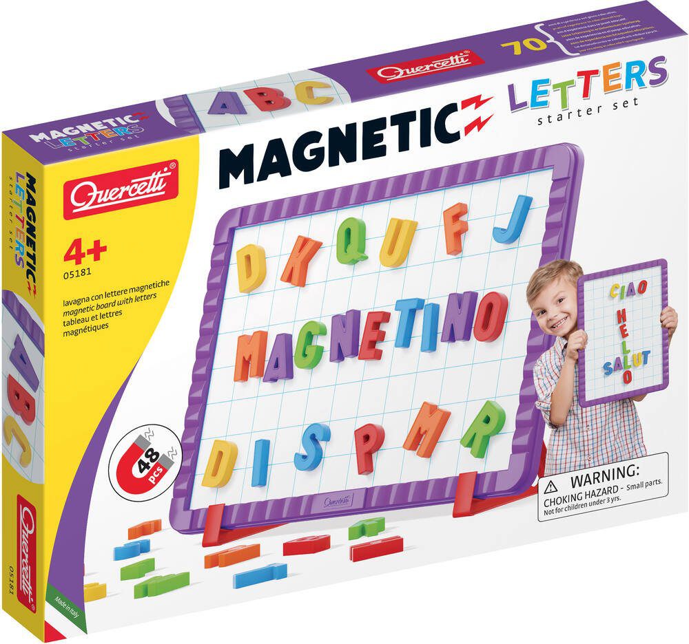 Lettres magnétiques illustrant une solution de mots croisés