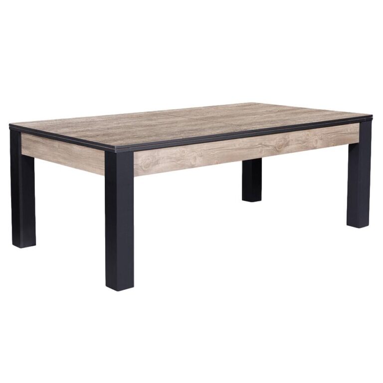 Billard Guillaume Industriel 6FT convertible avec design moderne et tapis noir