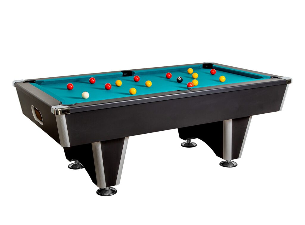 Table de billard professionnel avec monnayeur en salle de jeux
