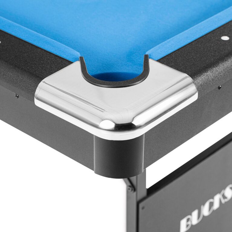 Table de billard BuckShot Atlanta 6ft avec pieds pliables en position déployée